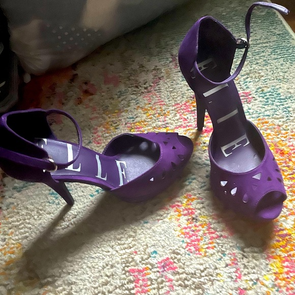 Elle Shoes - Elle purple heels